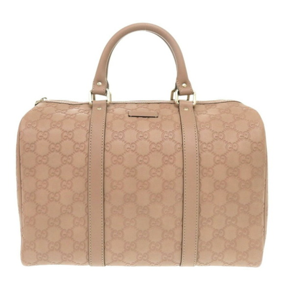 GUCCI Micro Guccissima 449646 Leather Pink Boston Bag - Picture 2 of 9